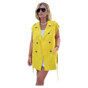 Zara Yellow Sleeveless Vest